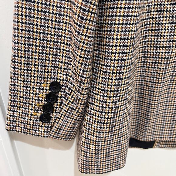 Talbots Houndstooth Blazer Wool Blend Women’s Size 12 - Picture 7 of 11